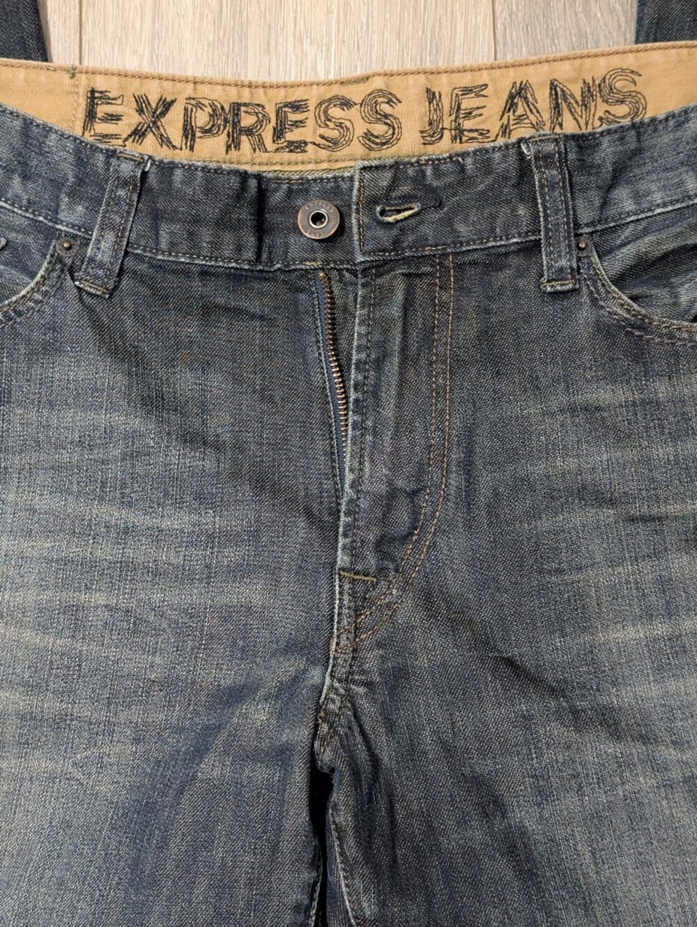 Bundle Of 2 Men's Express Jeans•Loose Stretch & Slim•Low Rise/Boot Cut•34x30👖👖 - Picture 8 of 15